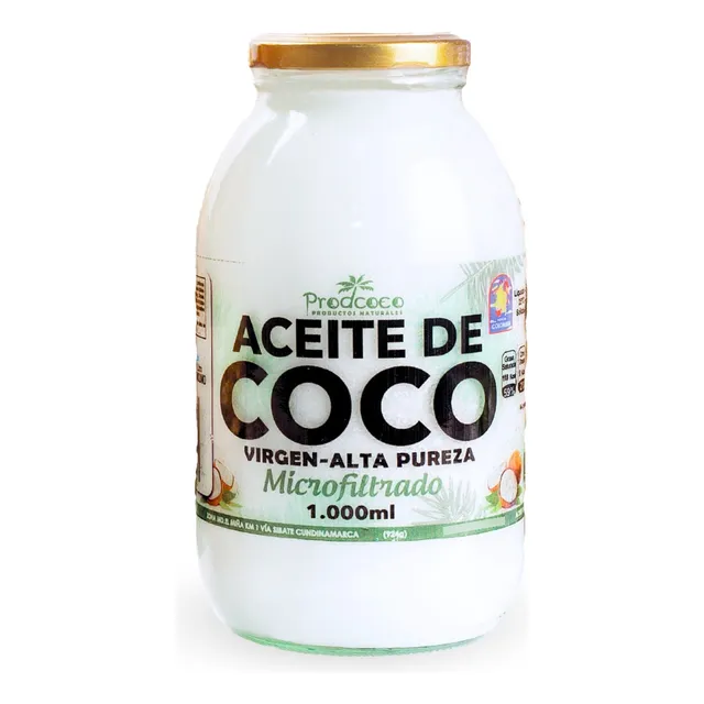 Aceite De Coco 1 Litro (1000ml) 100% Nat - mL a $59
