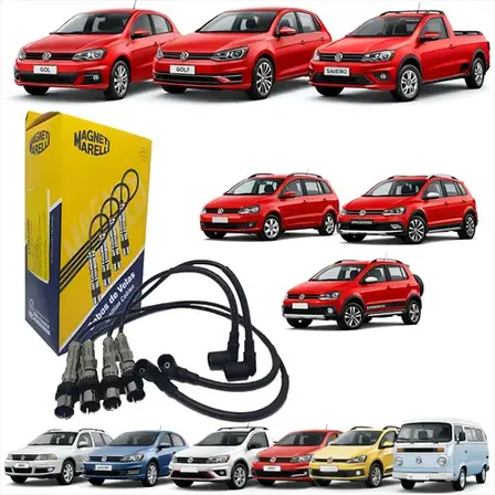 Kit Cabo De Vela Gol/ Golf/ Saveiro 1.0, 1.6 2003/2014 Preto