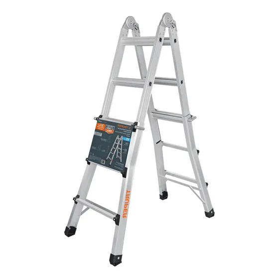 Escalera Para Escalinata Aluminio Multiposicion Recta Tijera