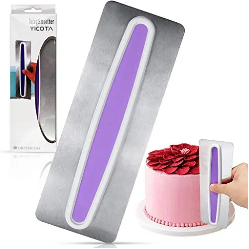 Pulidor De Glaseado De Acero Inoxidable Para Tartas Con...