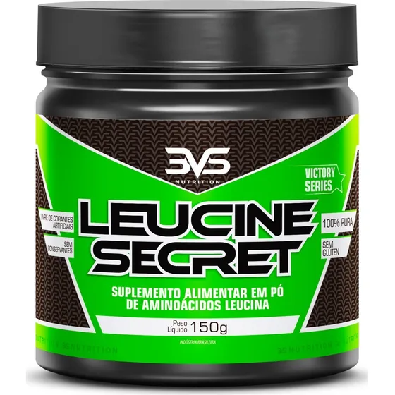 Leucina Pó Com 3000mg Por Dose 3vs - 150g Sabor Natural