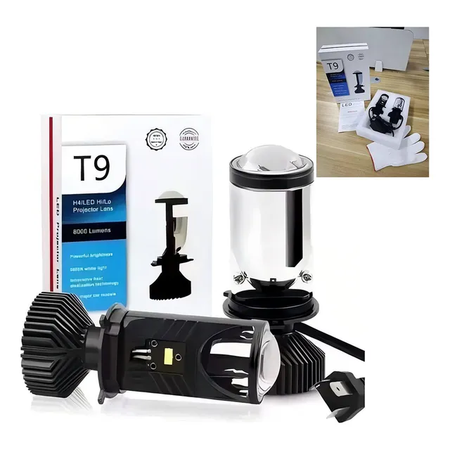 Kit De Faros Led Lupa H4 9003 Csp Canbus Proyector 24000lm