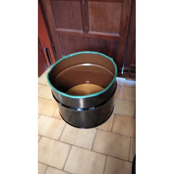 Envase Medio Tambor Chapa 100 Lts Maceta Fogonero Asador
