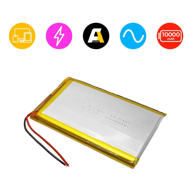 Bateria Lipo Litio Recargable 3.7v 10000mah 1160100 Arduino 