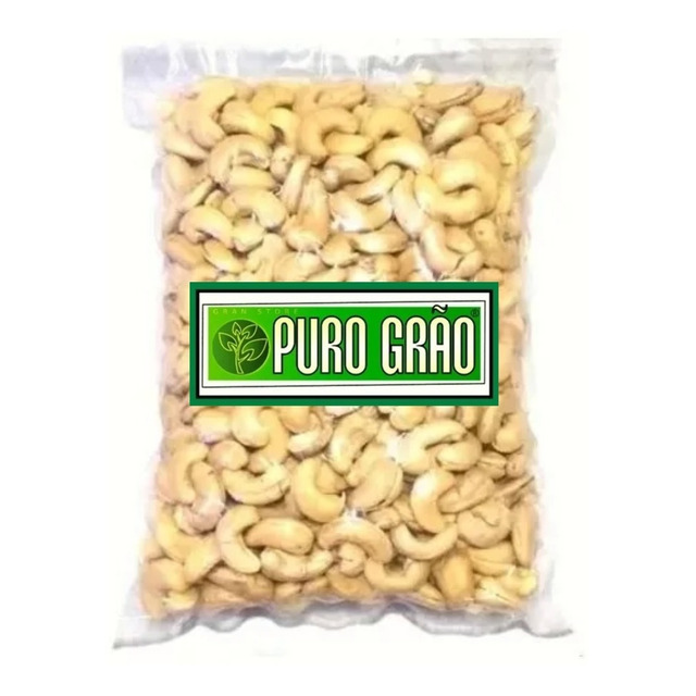 1kg Castanha De Caju Crua W1 Inteira Premium - Natural 1kg Castanha De Caju Crua W1 Inteira Premium - Natural