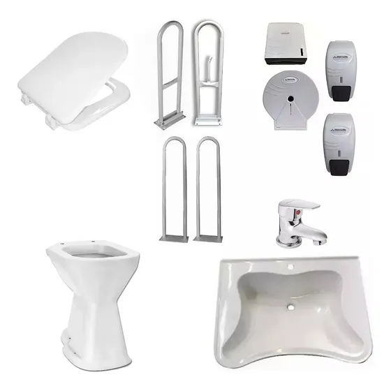 Combo Sanitarios Altos Cordenons 12 Piezas Sin Deposito