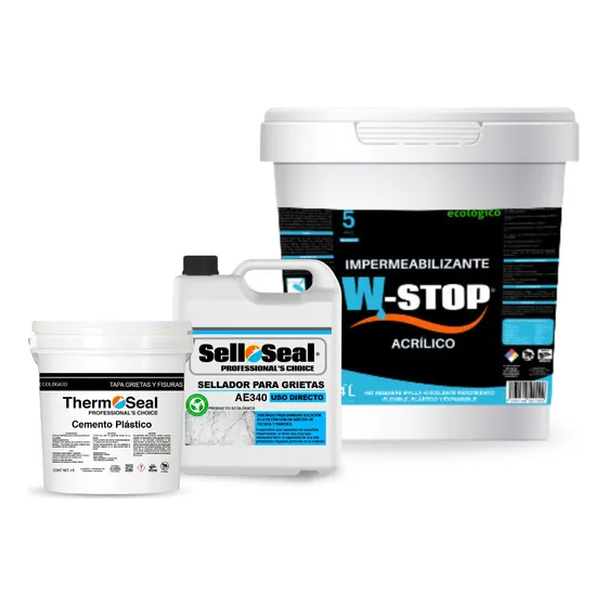 Kit Tapa Goteras - Cemento Plastico+sello+ Imper