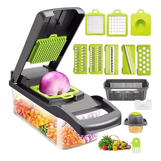 Rallador Cortador Picador De Verduras Fruta Nicer Dicer 14pz