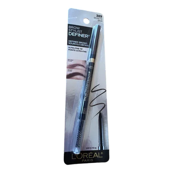 Loreal Brow Stylist Definer Punta Ultra Fina Importado 389 Brunette Brun 389