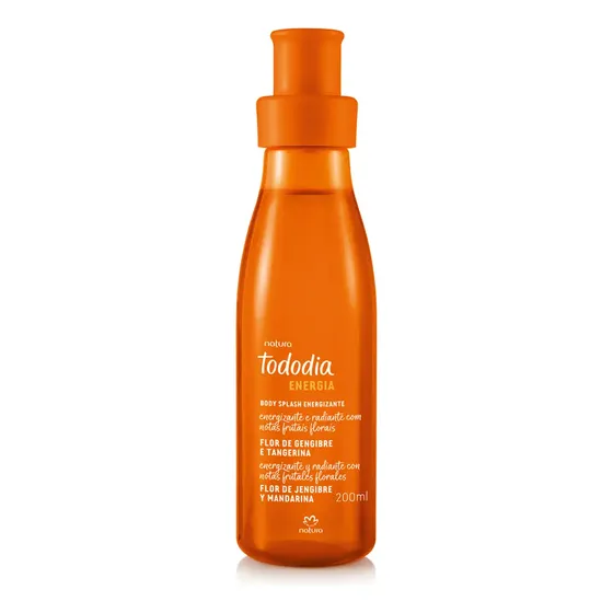 Colonia Body Splash Energizing Natura Tododia con flores de jengibre y mandarina, 200 ml