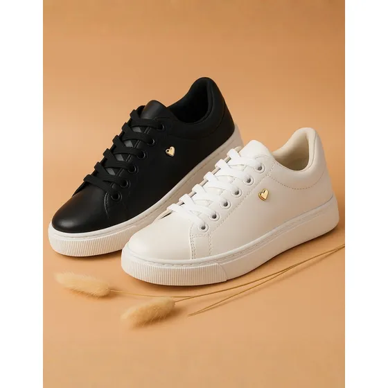 Tênis Feminino Casual Kit 2 Pares Dia A Dia Academia Corrida