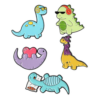 * 5 Piezas Pines De Esmalte De Dinosaurio Insignias De * 5 Piezas Pines De Esmalte De Dinosaurio Insignias De