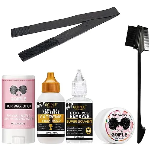 Wig Glue 1.28oz, Gama De Cable Frontal Impermeable Syxym