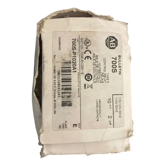 Allen Bradley 700s P1020a1 Control Relay