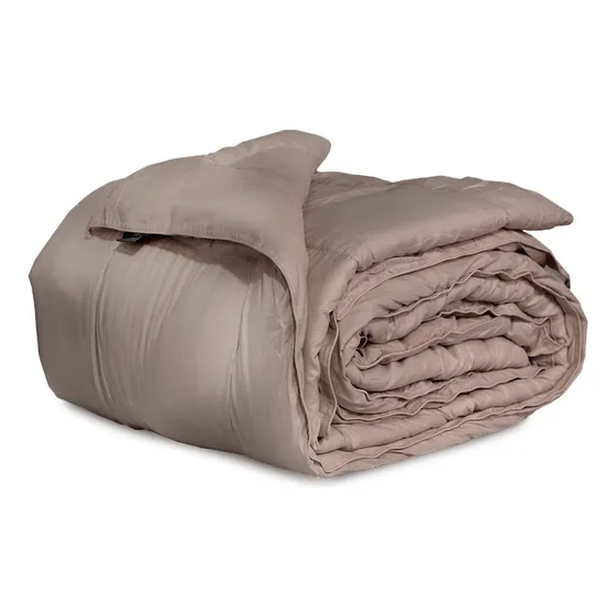 Acolchado De Invierno La Bastilla Colors Queen 230cm X 240cm Color Tostado Diseño De La Tela Liso
