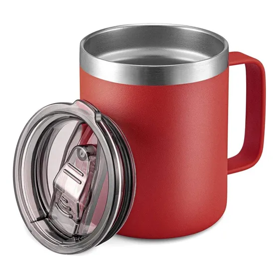 Taza Termica Cooler Termo De Cafe 12 Oz Acero Antiderrame