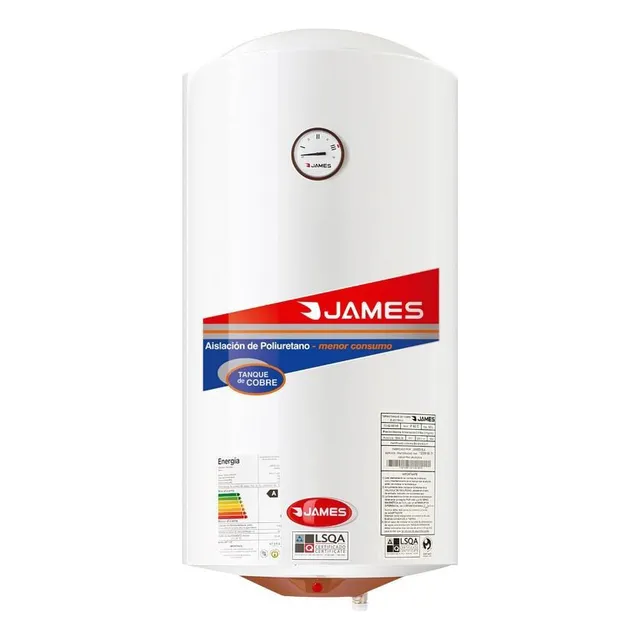 Termotanque Calefon James Cobre 60 Lts Cilindrico Kirkor