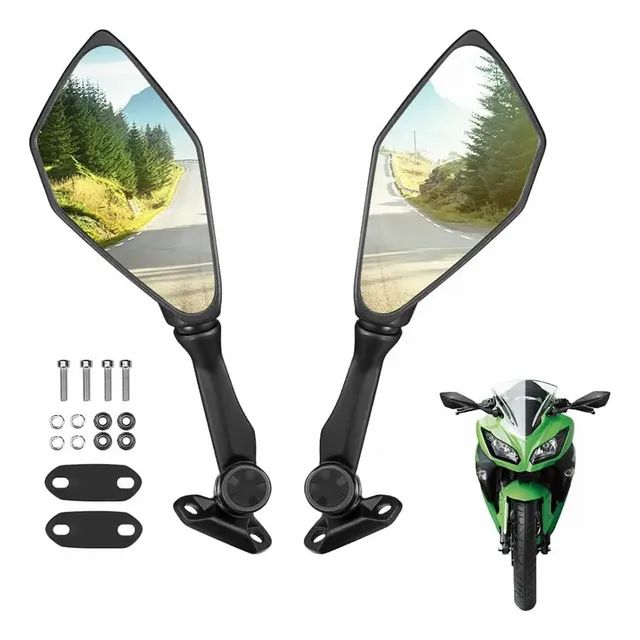 2x Espejo Retrovisor De Motocicleta Para Kawasaki Ninja 400