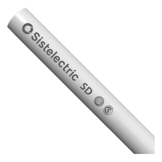Caño Rigido Pvc Sistelectric Sd 25mm Tira X 3 Mts Gris