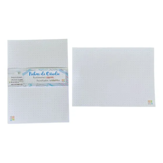 Flashcard - Fichas De Estudio - Bibliográficas Hojas Puntos Puntos