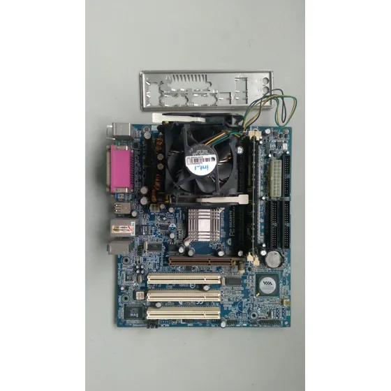 Kit Placa Mãe 478 Ga-8vm533m + Cel 2.26ghz + 1gb Ram+cooler