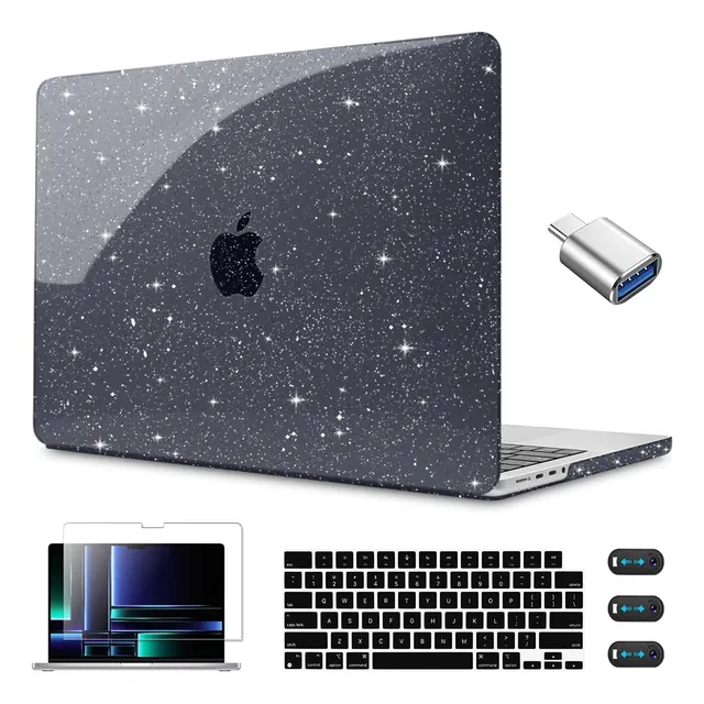 Cissook - Funda De Estrella Brillante Con Purpurina Para Mac