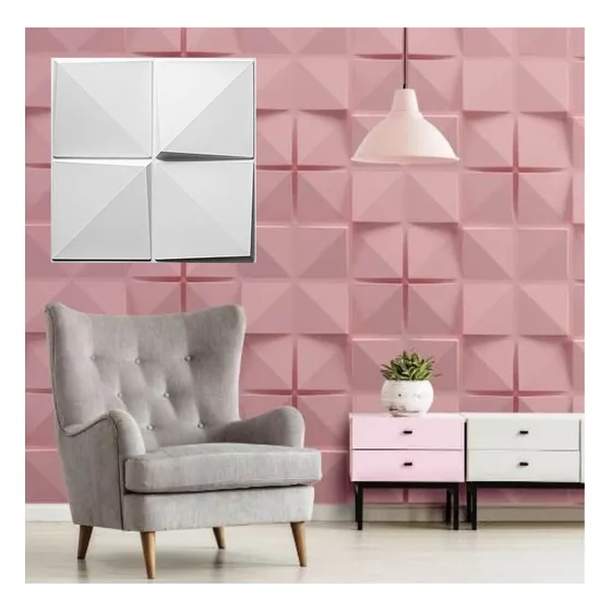 Revestimento 3d Parede Placas Luxo 10m² Auto Relevo Plastico