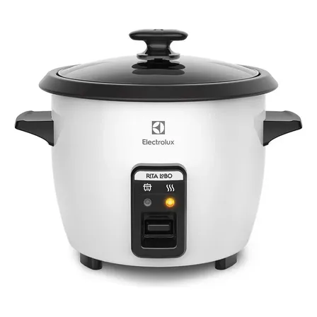 Panela De Arroz Elétrica Electrolux 1,3l Efficient Rcb50 Frequência 60 Hz Branca Branco 220v