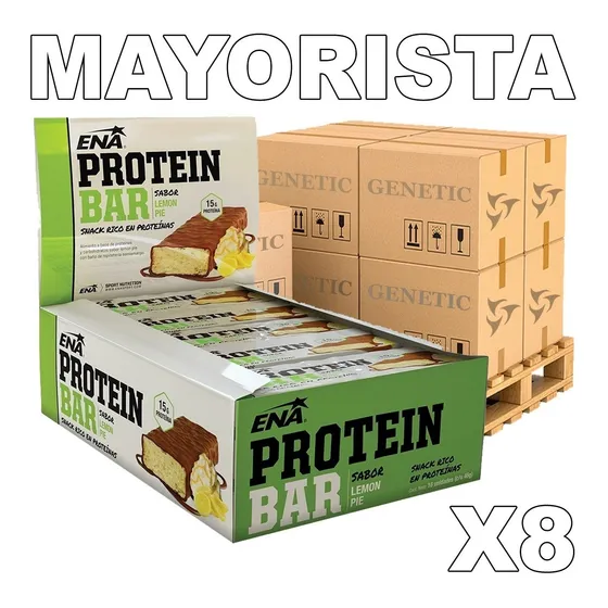 Mayorista 8 Cajas Barras Proteicas Ena 46 Gramos Proteina