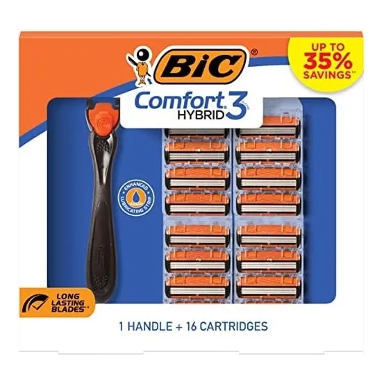 Maquina De Afeitar Bic Comfort 3 1 Maquina + 16 Repuestos