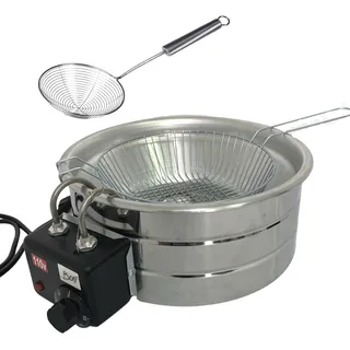 Fritadeira Elétrica 3 Litros Tacho Profissional C/termostato Fritadeira Elétrica 3 Litros Tacho Profissional C/termostato