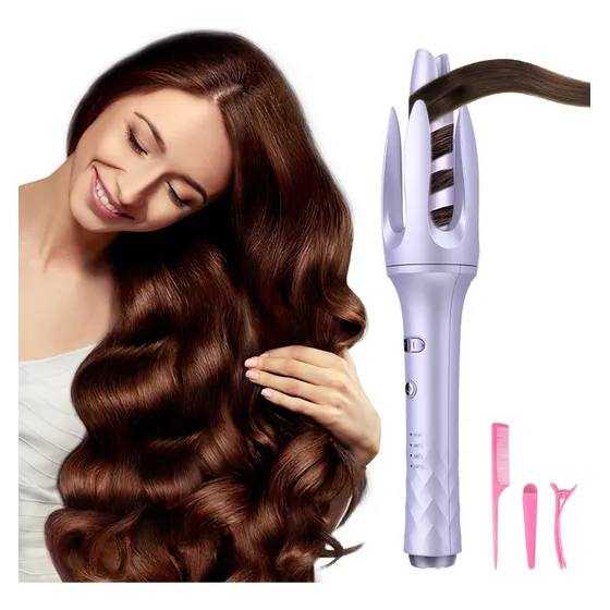 Tenaza Rizador Automatico De Cabello Profesionales 32mm Lila