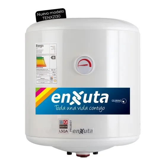 Termotanque Calefon 30 L Enxuta Acero Gtia Oficial 3 Años.