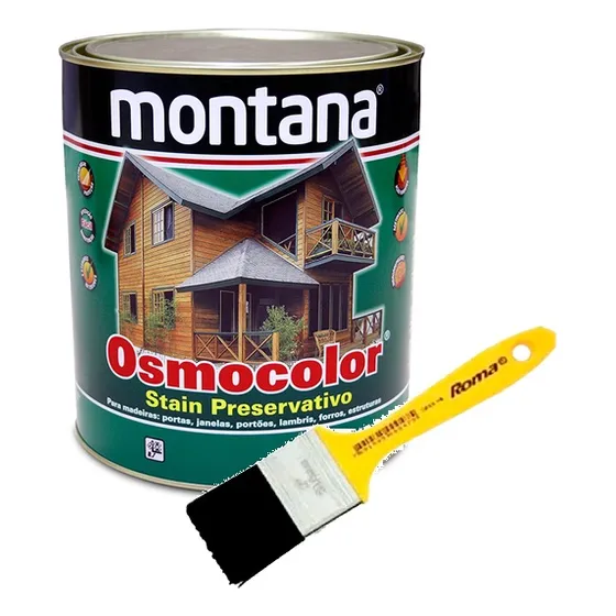 Osmocolor Stain Transparente P/madeira 900ml +trincha 2 Pol.