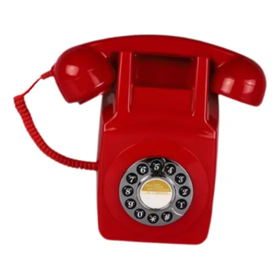 H Telefone Fixo Retrô De Parede, Telefone Com Discagem