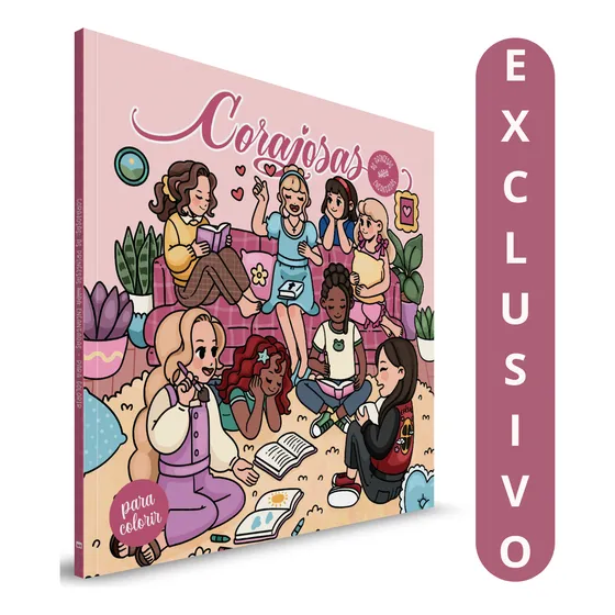 Livro Corajosas Para Colorir | Princesas Fora Do Padrão Encantado | Arte, Criatividade E Representatividade Feminina