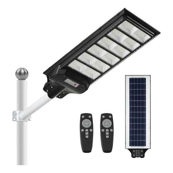 Luz Solar Calle Inundacion Led Para Exterior Control Remoto