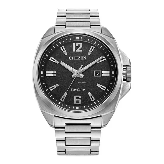Citizen Edicott Zafiro Black Dial Aw1720-51e ..... Dcmstore Correa Plateado Bisel Plata Fondo Negro