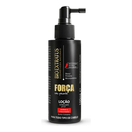 Loção Força Com Pimenta Bio Extratus De 100ml Antiqueda