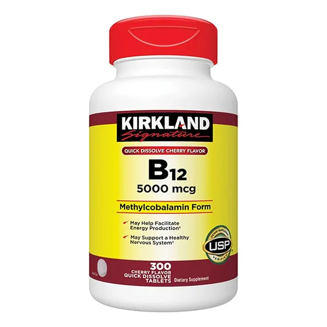 Vitaminas Americanas Kirkland B12 5000 Mcg 300 Sublingual