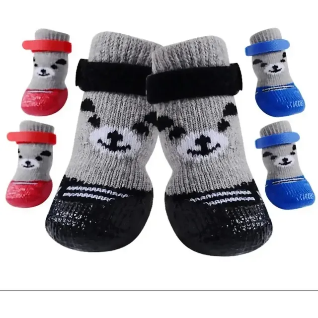 Calcetines Zapatos Impermeables Perro Gato Antideslizantes