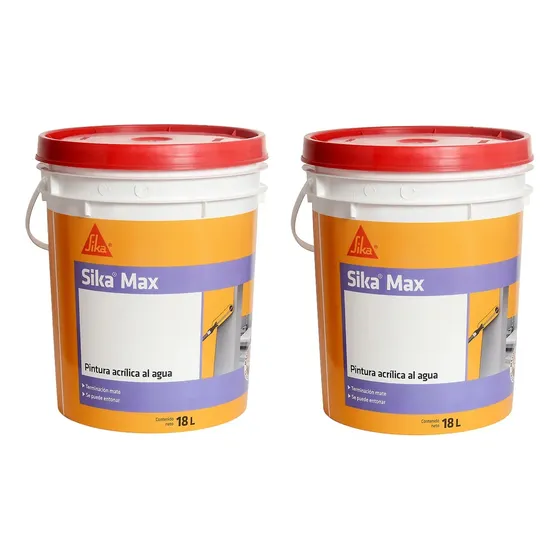 Pintura Latex Para Interiores Sika Max Blanco 18 + 18lts.