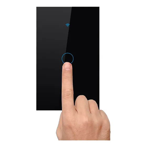 Ingequis Interruptor Inteligente Sin Neutro Con Capacitor, Apagador Wifi De 2.4ghz Con Panel Táctil, Control Remoto De App, Con Alexa, Google Assistant Y Ifttt, Negro 1 Gang