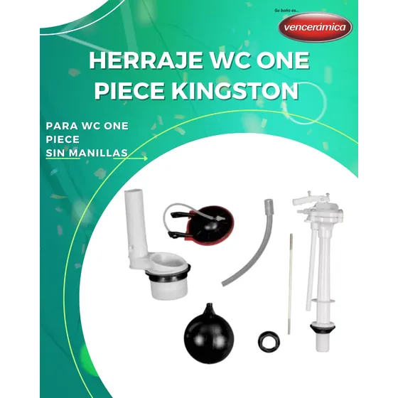 Herraje Original Venceramica Wc Kingston Advanced One Piece