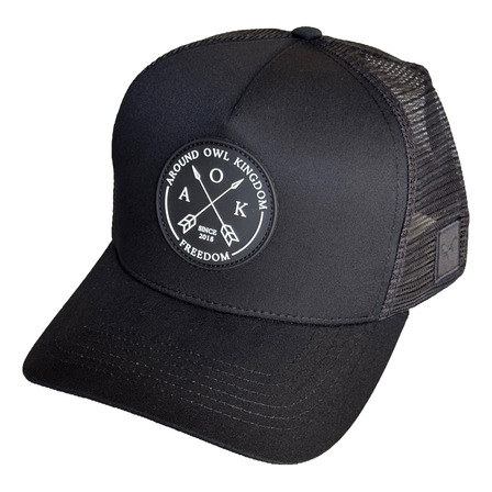 Boné Trucker Preto Liso Telinha Fairsoft Outrider Original Boné Trucker Preto Liso Telinha Fairsoft Outrider Original