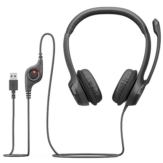Audifonos Diadema Logitech H390 Color Negro