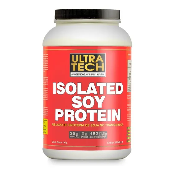 Isolated Soy Protein Ultra Tech Classic X 1 Kg Sabor Vainilla Proteina Aislada De Soja No Transgénica
