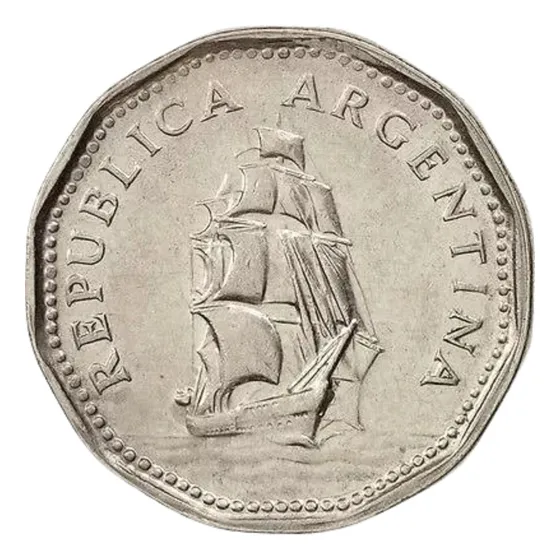 Argentina 5 Pesos 1963 - Fragata - Sin Circular - Km#59