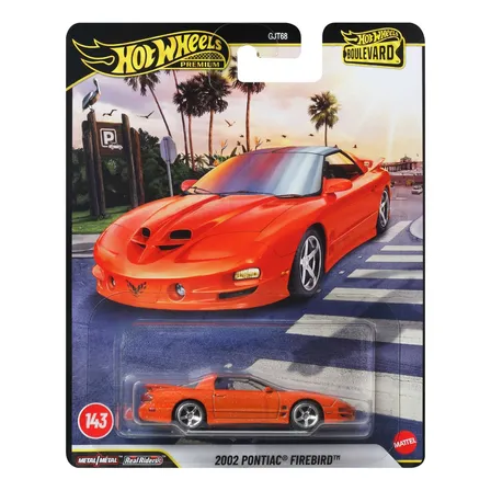 Vehículo Pontiac Firebird 22 143 3+ Hot Wheels Hw Auto Boulevard 1 Naranja
