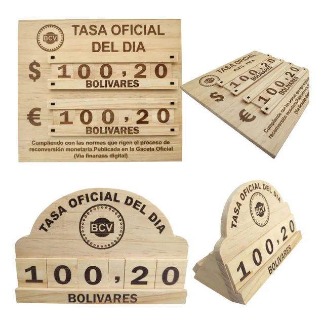 Hablador Tasa Del Bcv Madera Mdf